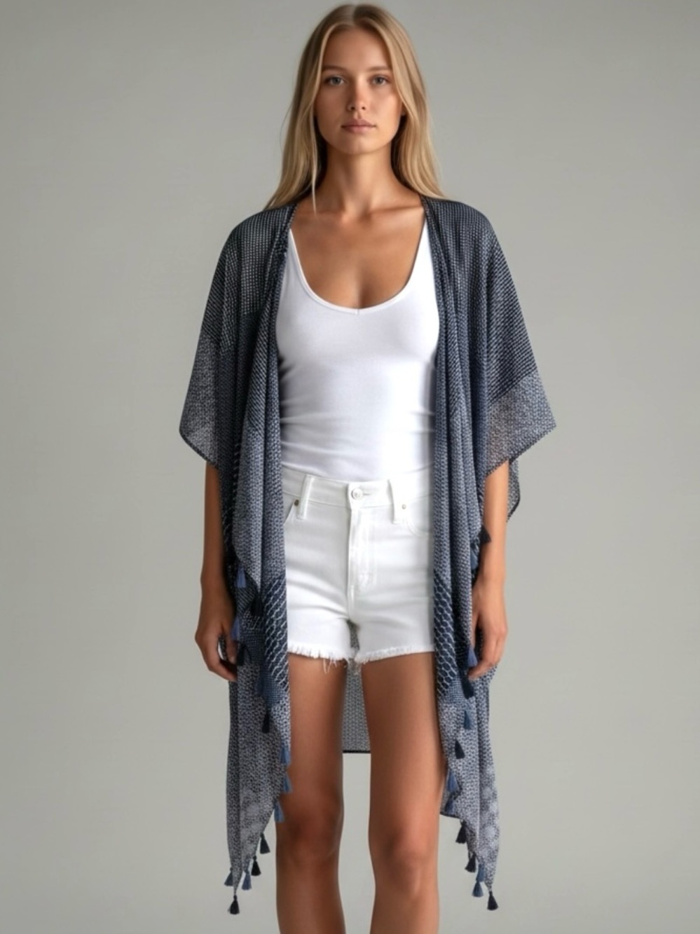 Free People Patterned Kimono Lightweight Wrap